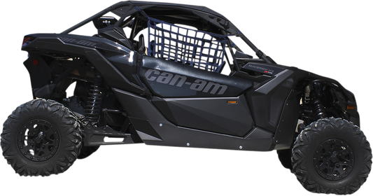 Black Moose Offroad lower door insert for Can-Am side-by-side, part 2444.7249.1, shown on vehicle in image 822946.