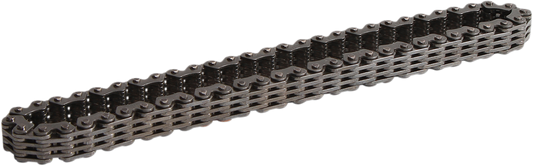Moose Offroad Polaris 25-8001 transaxle and transmission chain with heat-treated links, showing close-up of metal chain links.