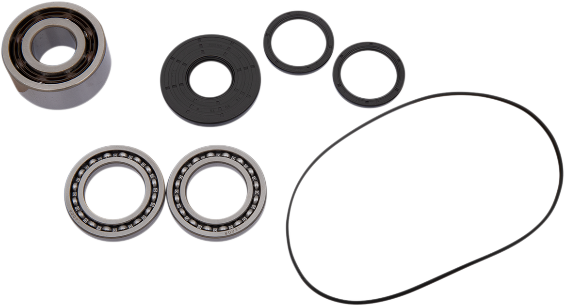Moose Offroad Polaris front differential bearing and seal kit, including bearings and seals for vehicle maintenance.