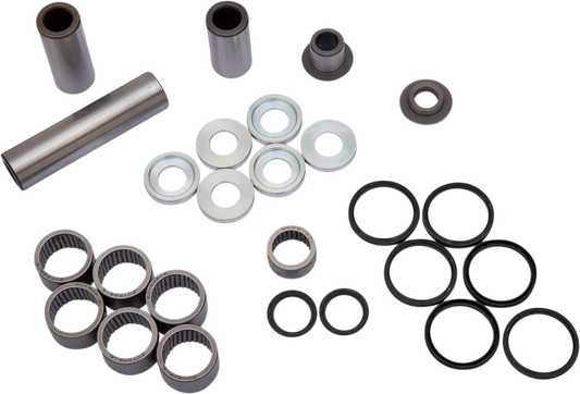 Moose Offroad Kawasaki linkage bearing kit 27-1194 with multiple metal bearings and components for offroad motorcycle suspension.