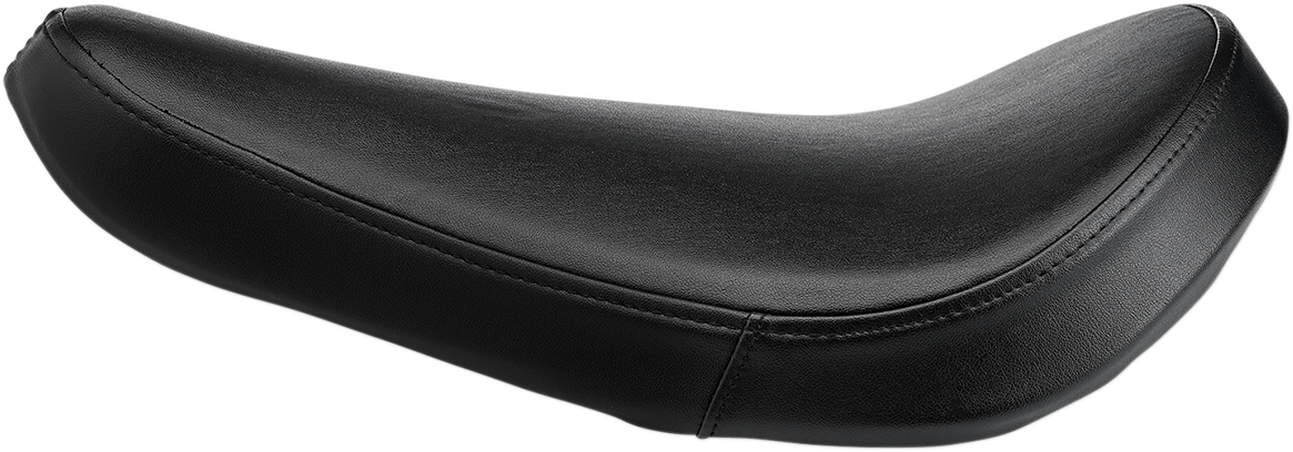 Black BILTWEll Midline Seat in smooth finish, designed for motorcycle seating, featuring a sleek, contoured shape.