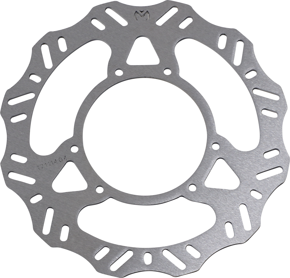 Moose Offroad front rotor for Honda vehicles, part 1711-FR-HOND02, featuring ventilated metal brake disc with mounting holes