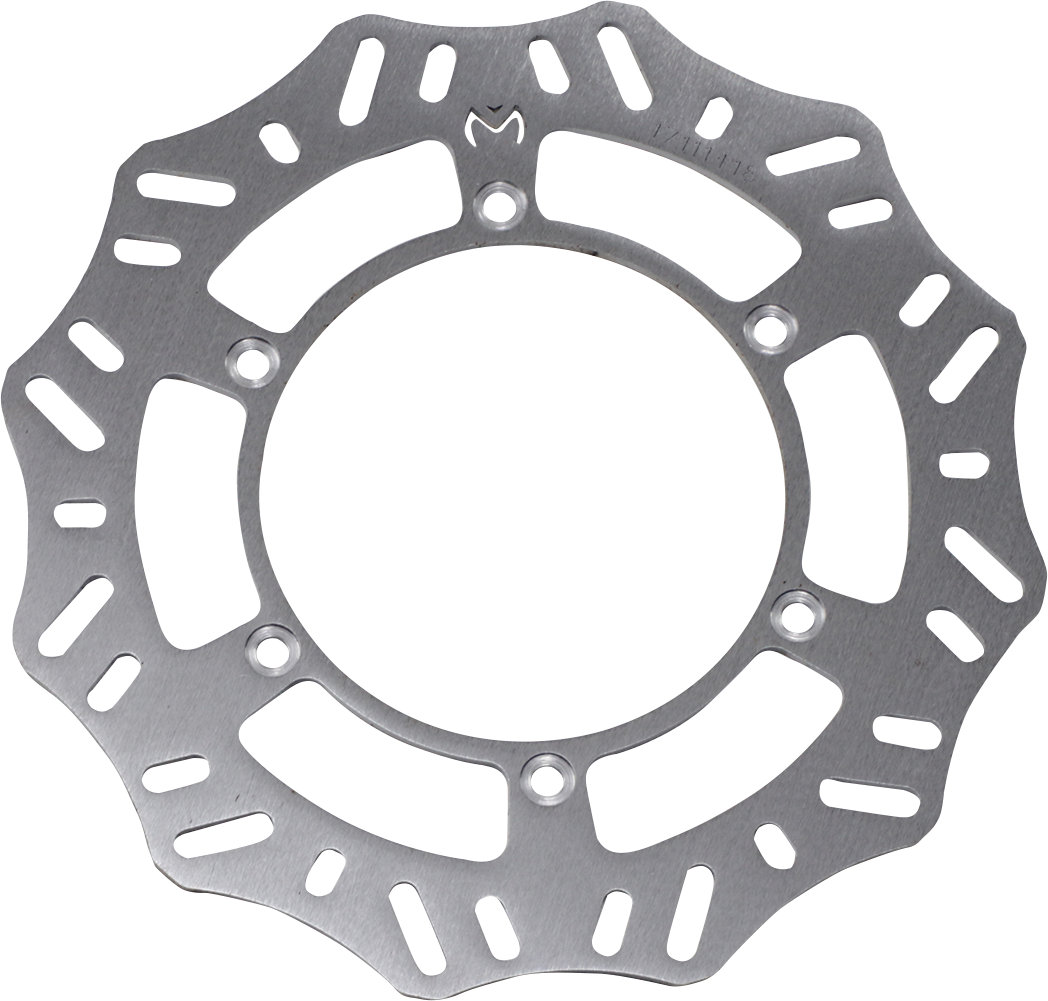 Moose Offroad rear rotor for Gas Gas motorcycle, high-performance brake component with ventilated design and durable metal construction.