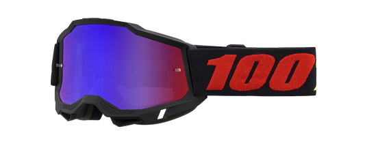 100% Accuri 2 Goggles - Morphuis - Red/Blue Mirror 50014-00022 - Howling Moto