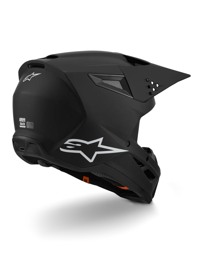 Alpinestars SM3 Solid Helmet | Matte Black MX & Enduro Helmet