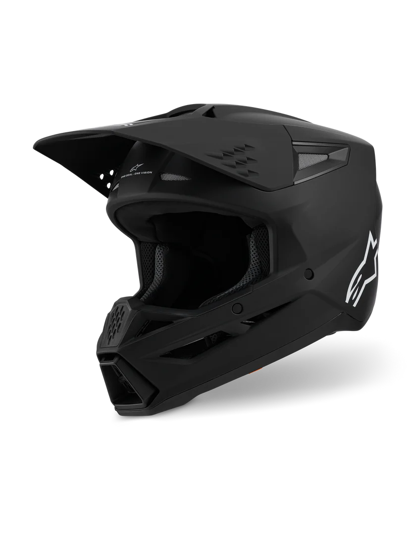 Alpinestars SM3 Solid Helmet | Matte Black MX & Enduro Helmet