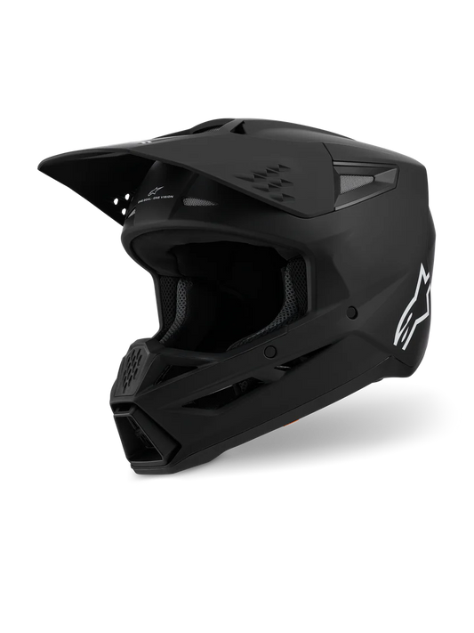 Alpinestars SM3 Solid Helmet | Matte Black MX & Enduro Helmet
