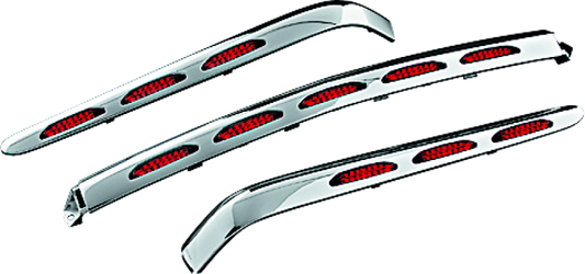 Kuryakyn LED trunk molding with chrome finish and red lens on 2001-2010 Honda Gold Wing GL1800 motorcycle