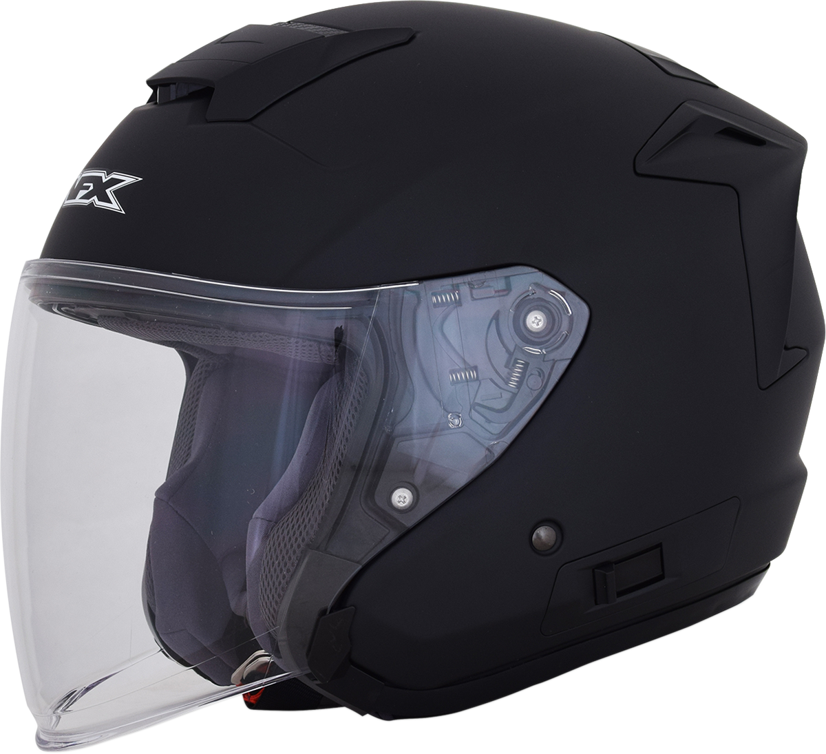 Bill's Exhausts AFX FX-60 helmet in matte black, 2XL size, featuring a sleek, aerodynamic design with safety vents.