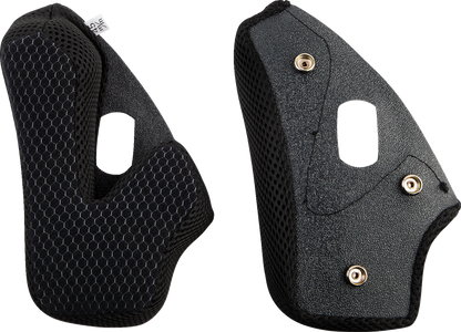 Black AFX FX-37X Cheek Pads for helmets, small size, designed for optimal fit and comfort.