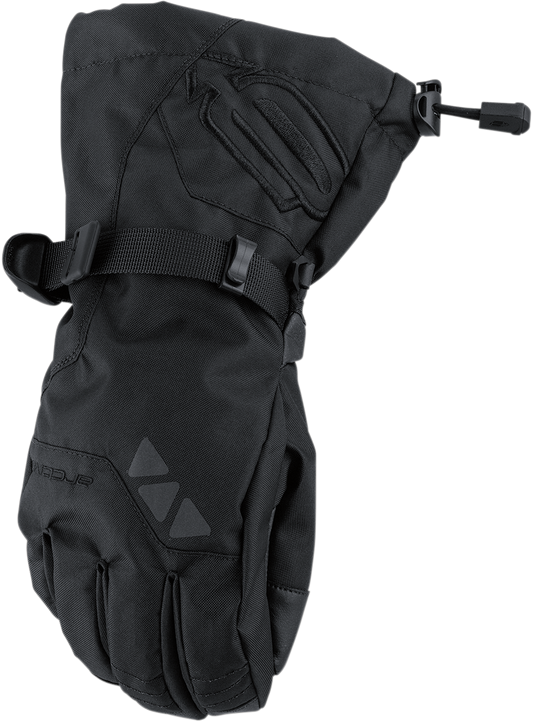 Black ARCTIVA Pivot Gloves for small hands, featuring textured grip and flexible design, by Bill's Exhausts.