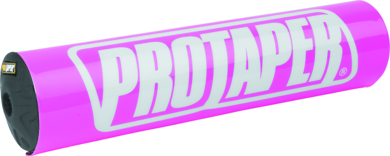 ProTaper 8-inch round bar pad in vibrant pink with black accents, designed for motorcycle handlebars by Bill's Exhausts