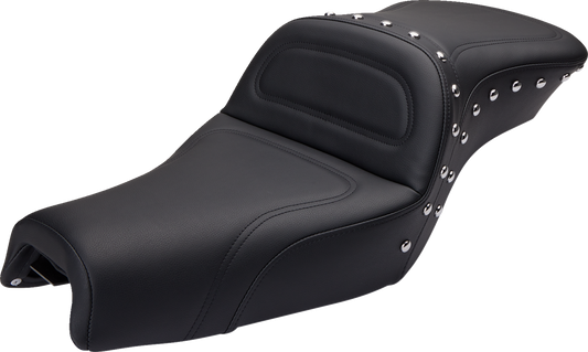 Bill's Exhausts SADDLEMEN Explorer Special Seat XL for Harley-Davidson 2004-2020, showing the black motorcycle seat with textured surface