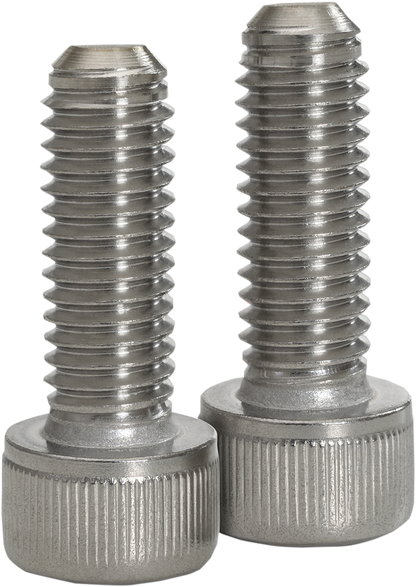 Engine show chrome tapered seat bolts from Bill's Exhausts, featuring polished chrome finish and tapered seating design.
