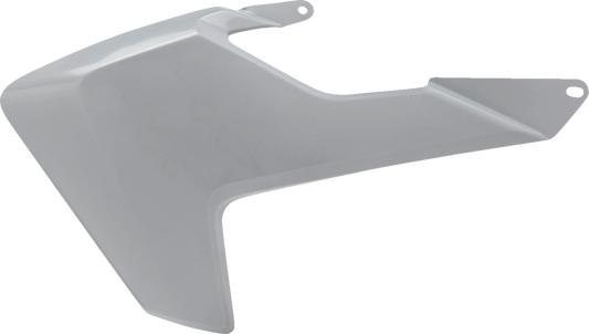 Gray ACERBIS radiator shrouds for Husqvarna 2016-2019, motorcycle body parts designed for optimal fit and protection.