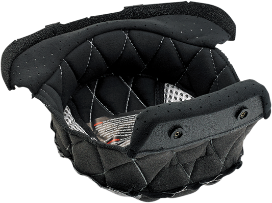 Black and silver BILTWELL Gringo/Gringo S helmet liner in XS size, compatible with motorcycle helmets, shown in the product image.