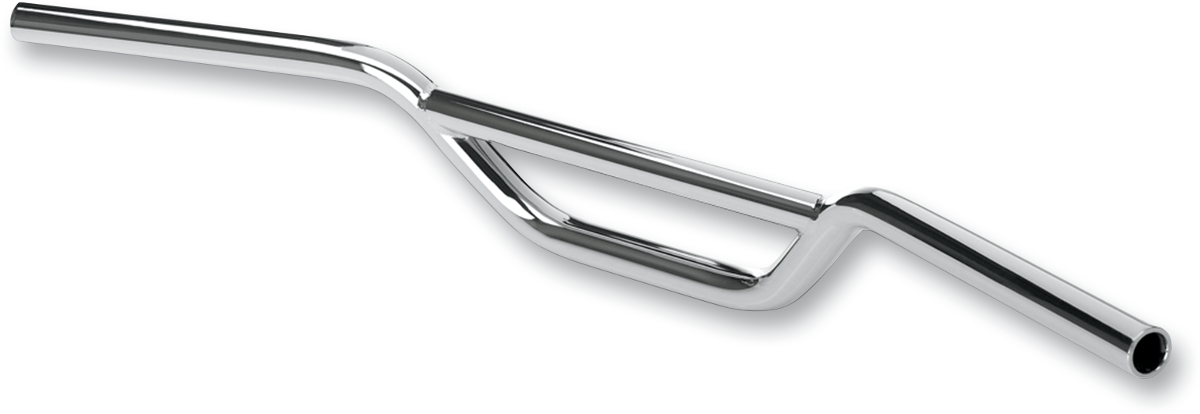 Chrome BILTWELL motorcycle handlebar, model 6016-1052, designed for bikes, featuring sleek chrome finish and ergonomic shape.