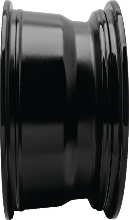 QuadBoss aluminum wheel with 14x7 size and 5+2 offset for powersports vehicles, featuring barbwire design.