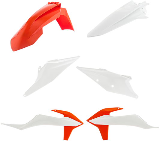 ACERBIS standard replacement body kit for OEM '19 motorcycle, showing new body panels and parts in natural lighting