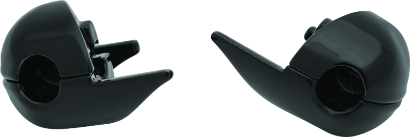 Kuryakyn rear Atto turn signal adapter in black for Indian Chieftain and Challenger motorcycle models.
