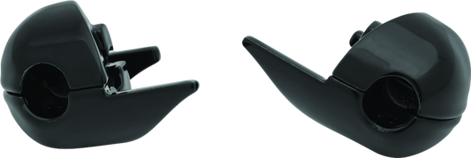 Kuryakyn rear Atto turn signal adapter in black for Indian Chieftain and Challenger motorcycle models.