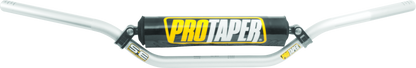 Silver ProTaper SE CR High Handlebar by Bill's Exhausts, featuring a sturdy, high-rise design for motorcycle speed and strength.