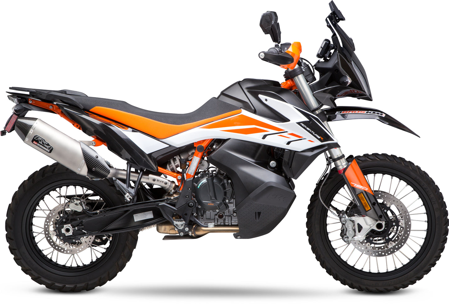 YOSHIMURA RS-4 Street Slip-On Exhaust System with stainless steel and carbon fiber components for motorcycle.