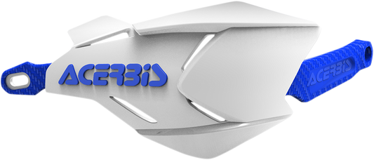 ACERBIS Handguards - X-Factory - White/Blue 2634661029 - Howling Moto
