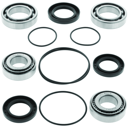 QuadBoss Kawasaki Mule 2510 and 3010 front differential bearing and seal kit, part 417756, with bearing and seal components visible.