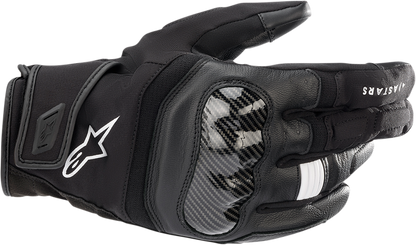 Alpinestars SMX Z Drystar motorcycle gloves in black, size XL, featuring reinforced knuckles and breathable material.