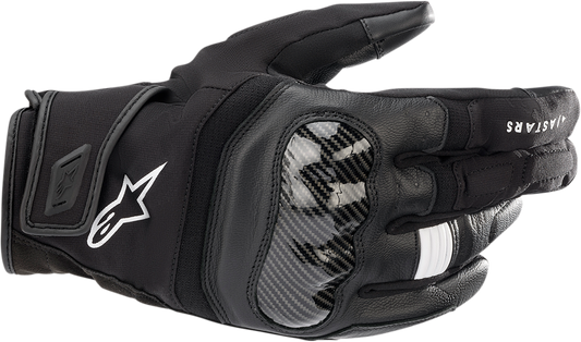 Alpinestars SMX Z Drystar motorcycle gloves in black, size XL, featuring reinforced knuckles and breathable material.