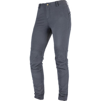 ICON Women's Hella 4™ Pants in black, size 6, featuring durable textile construction and moto-inspired design.