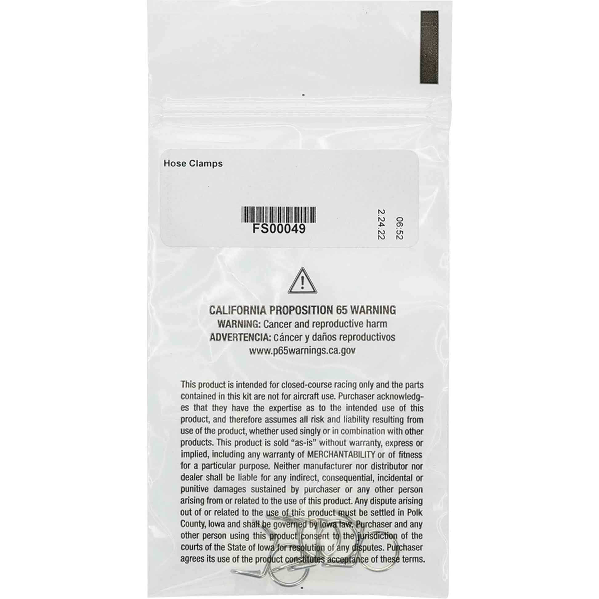 All Balls Hose Clamp Refill Kit 4-pack with durable, reliable hose clamps for easy replacement and secure fittings.