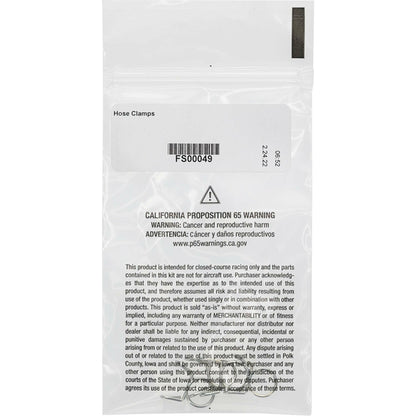All Balls Hose Clamp Refill Kit 4-pack with durable, reliable hose clamps for easy replacement and secure fittings.