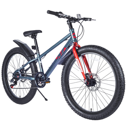 Msiki 24-inch bicycle by Hycline with a sleek frame and 3-speed gear system, perfect for casual riding and urban commuting.