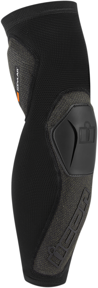 Bill's Exhausts ICON Field Armor™ compression sleeve in black, 2XL/3XL, showing a snug fit and durable fabric with branding.