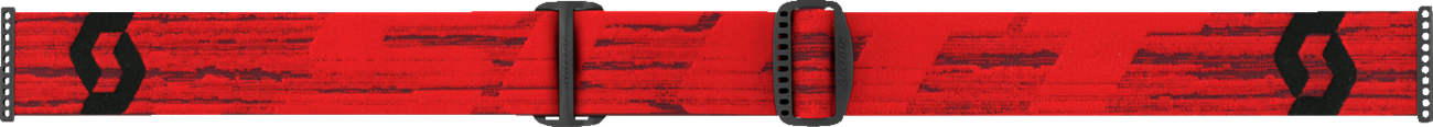 Bill's Exhausts SCOTT Split OTG Goggles in dark red with clear lenses, designed for comfortable over-the-glasses riding.