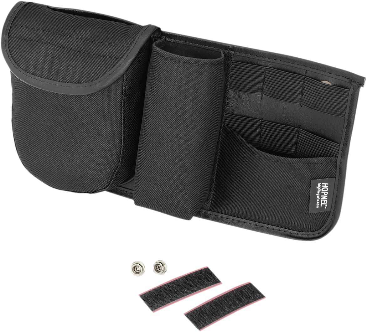 Bill's Exhausts SHOW CHROME trunk organizer for engine storage, featuring a sleek chrome finish and durable construction.
