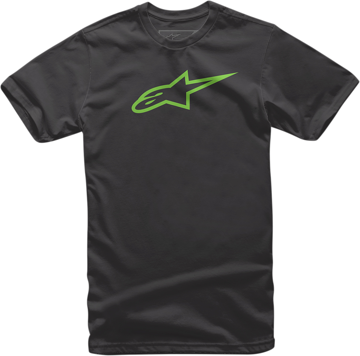 Black and green Bill's Exhausts Ageless T-Shirt in 2XL, featuring the ALPINESTARS brand logo on the front.