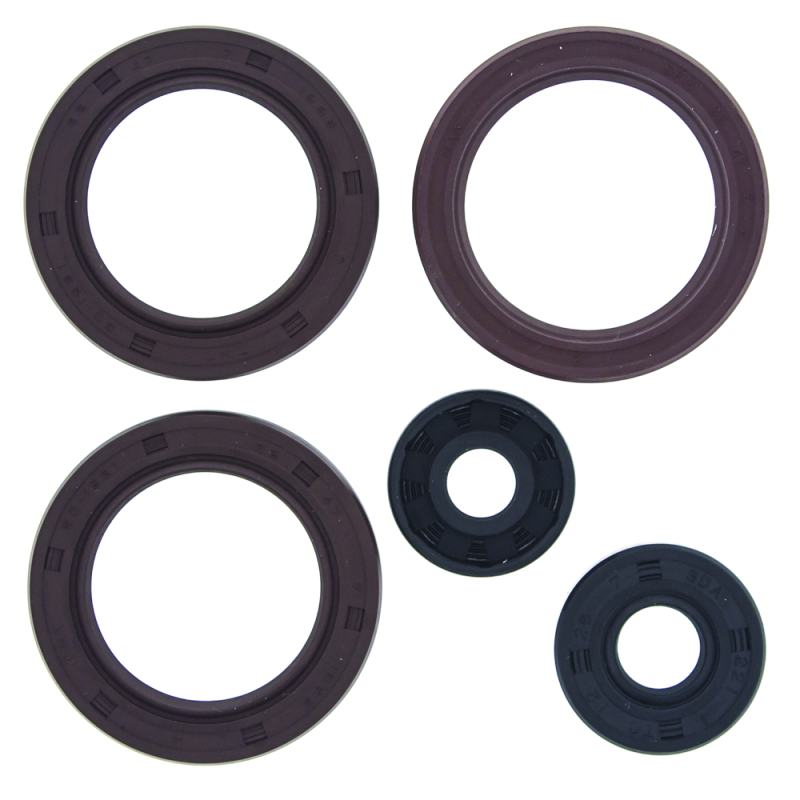 QuadBoss oil seal set for Can-Am Maverick Trail 700 and similar models, showing multiple black rubber seals on a white background.