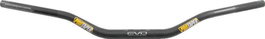 Black ProTaper EVO YZ high handlebar for motocross bikes, showcasing lightweight, durable design and ergonomic bend.