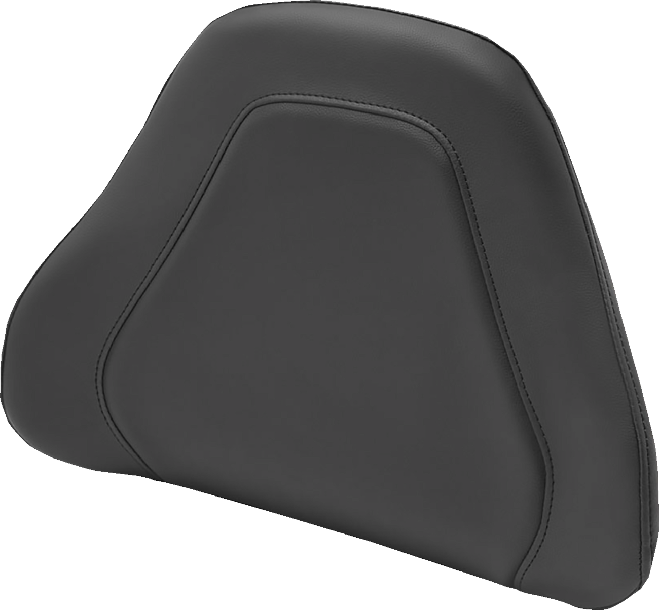 Black SADDLEMEN Tour-Pak backrest pad cover with black stitching for motorcycle seats, designed by Bill's Exhausts.