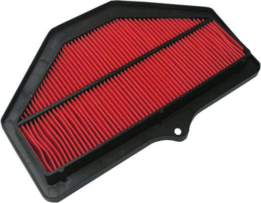 HIFLOFILTRO HFA3616 air filter for high-performance engines, showing the clean, rectangular filter element with branding.