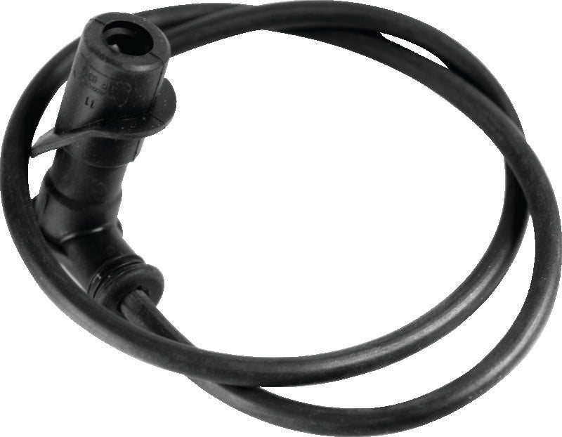 QuadBoss spark plug wire for Polaris RZR and ACE models, replacement part with durable rubber insulation and metal connectors