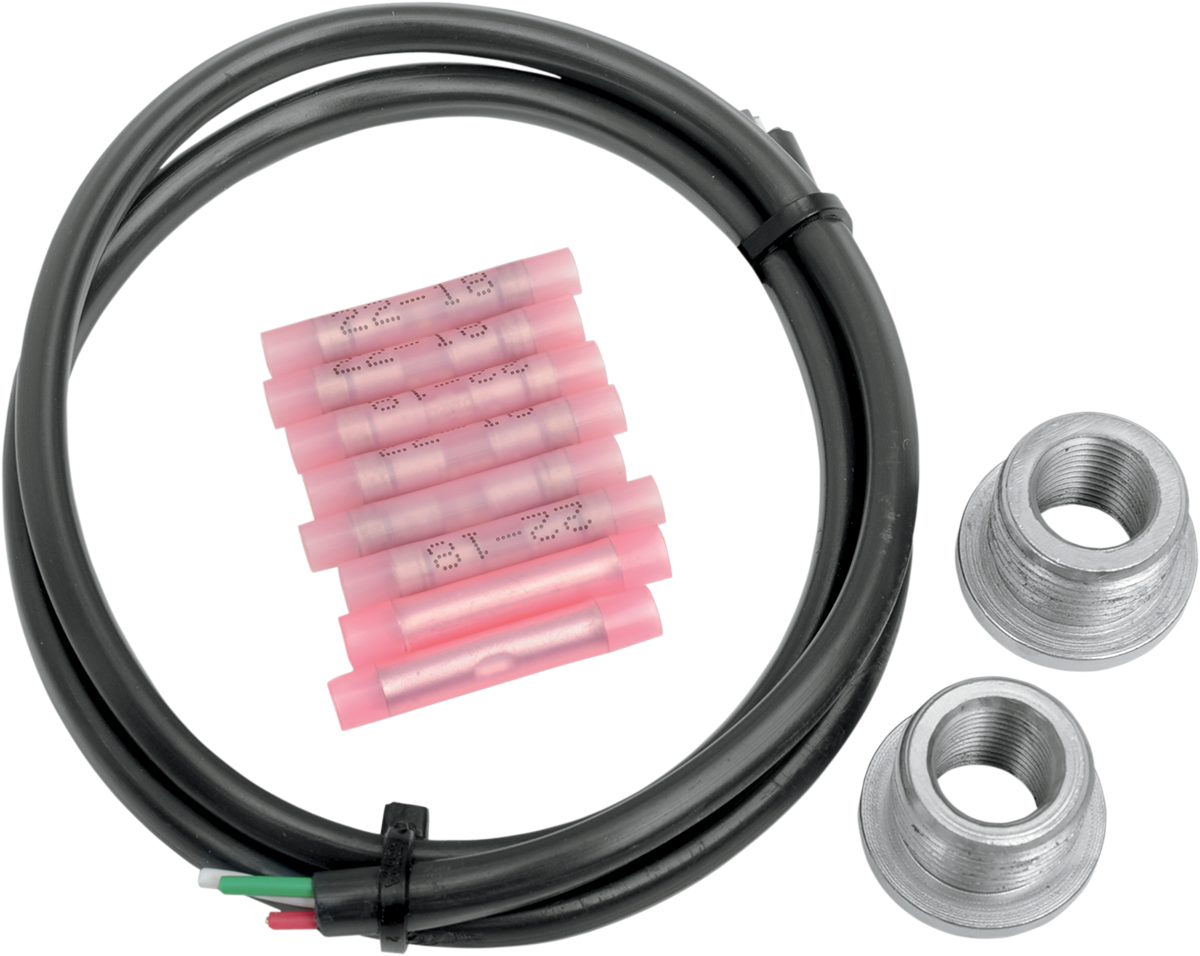 Drag Specialties O2 sensor bung adapter kit 18mm to 12mm, used for motorcycle exhaust systems, part 1861-0594.