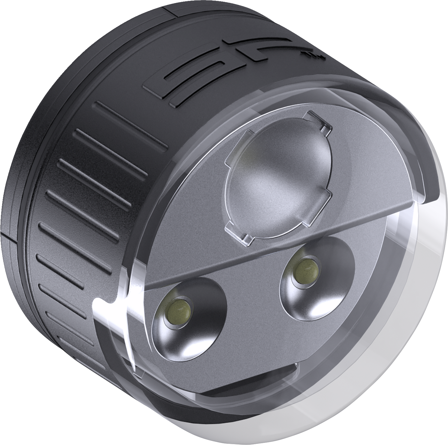 Bill's Exhausts SP CONNECT All-Round LED Light for phone, 200 lumens, mounted on a device with a black background.