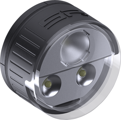 Bill's Exhausts SP CONNECT All-Round LED Light for phone, 200 lumens, mounted on a device with a black background.