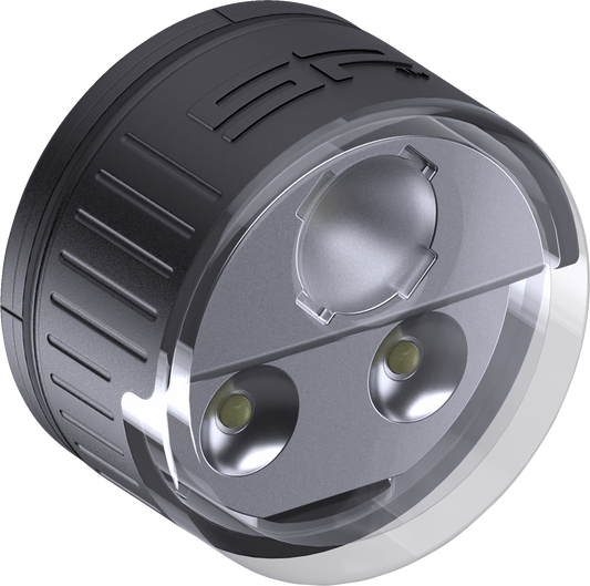 Bill's Exhausts SP CONNECT All-Round LED Light for phone, 200 lumens, mounted on a device with a black background.