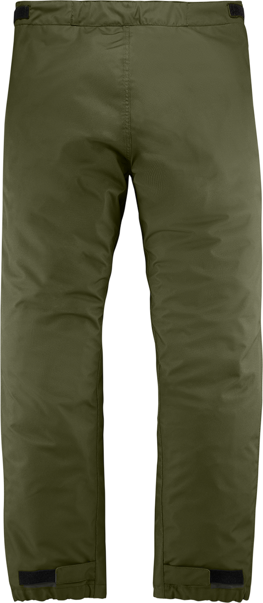 Bill's Exhausts ICON PDX3™ Overpant in olive, large size, showcasing durable motorcycle overpants with reinforced knee protection.