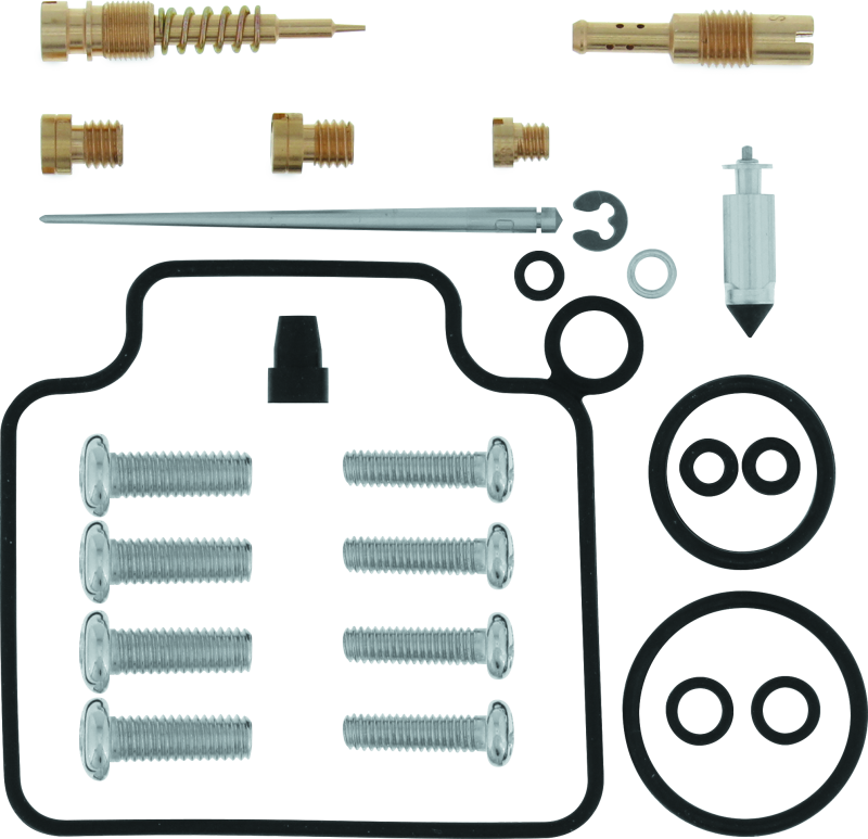 QuadBoss Honda TRX500FE FourTrax Foreman 4x4 ES carburetor repair kit with various gaskets and components for maintenance